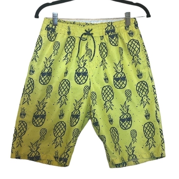 COOL CLUB BY SMYK Trunk Shorts Kids Size 176CM 26inch Yellow Pineapple Print - Picture 11 of 11